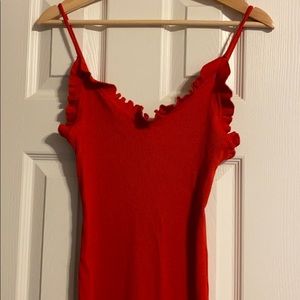 Red bodycon dress